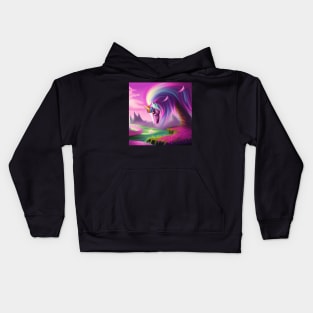 Unicorn Tree Realistic Kids Hoodie